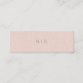 Klassisches Minimalistisches erröten Mini Visitenkarte