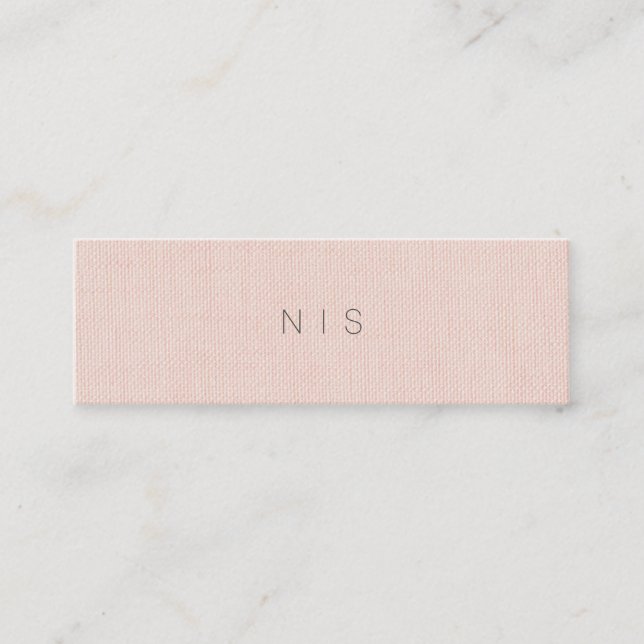 Klassisches Minimalistisches erröten Mini Visitenkarte (Vorderseite)