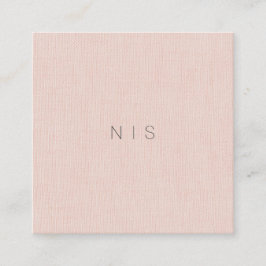 Klassisches Minimalistisches erröten Quadratische Visitenkarte
