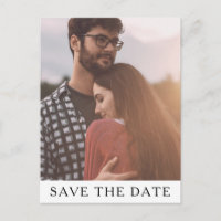 Klassisches Minimalistisches Foto Save the Date Po