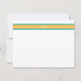 Klassisches Minimalistisches Mit Monogramm schlich Mitteilungskarte