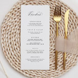 Klassisches Mittagsmenü mit Hochzeitsempfehlung Menükarte<br><div class="desc">Unsere individuell gestaltete Speisekarte bietet moderne Kalligraphie,  um Ihre Gäste bei Ihrer Hochzeit oder Ihrer Veranstaltung über die Speisen zu informieren. Dieser Artikel ist Teil unserer Goldie Kollektion G100,  bitte kaufen Sie unseren Shop für passende Produkte.</div>