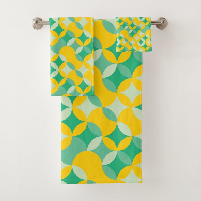 Klassisches modernes ästhetisches Starry Pattern L Badhandtuch Set (Insitu)