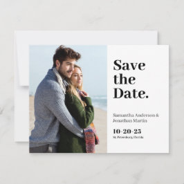 Klassisches modernes Foto Save the Date
