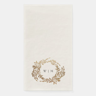 Klassisches Monogram Wappen-Hochzeit Serviette
