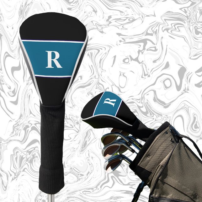 Klassisches Monogramm Blockfarbengeschenk für Golf Headcover (Von Creator hochgeladen)