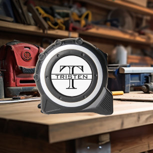 Klassisches Monogramm-Geschenk für ihn Maßband