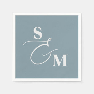Klassisches Monogramm Moderne Schriftart Et-Zeiche Serviette
