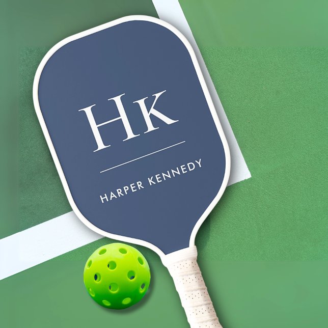 Klassisches Monogramm Pickleball Schläger (Von Creator hochgeladen)