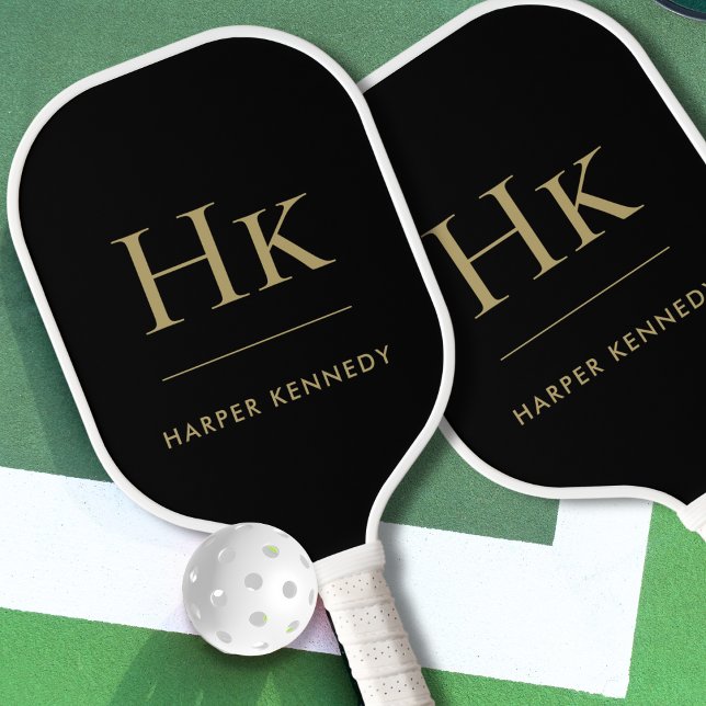 Klassisches Monogramm Pickleball Schläger (Von Creator hochgeladen)