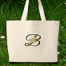 Klassisches Monogramm rote weiße Blume Mutter Gesc