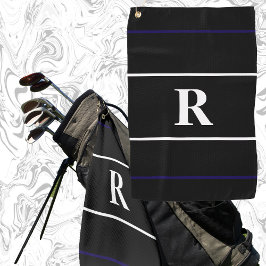 Klassisches Monogramm Stilgeschenk für Golfer Golfhandtuch