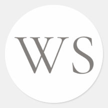 Klassisches Monogramm-Versiegelungssiegel in Holzk