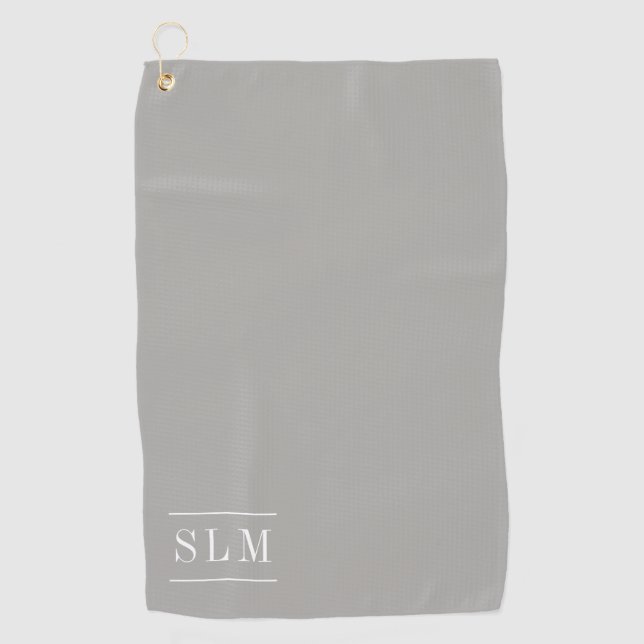 Klassisches Monogrammgolftuch Golfhandtuch (Vorderseite)