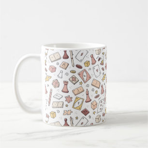 Klassisches Motherboard Game Handgezeichnet Nahtlo Kaffeetasse