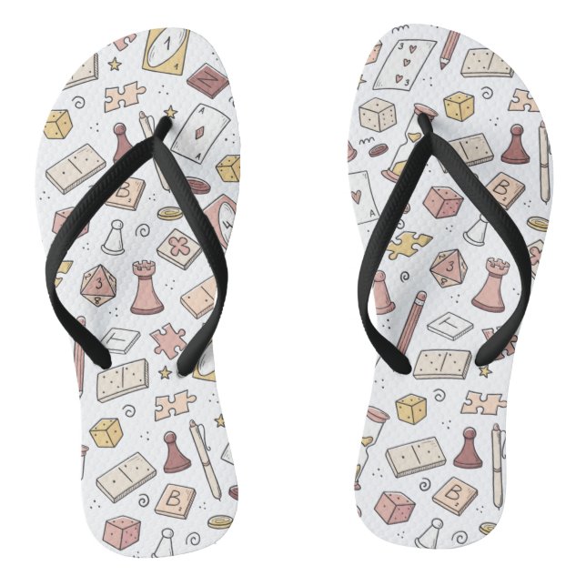 Klassisches Motherboard-Spielhandgezeichnet Nahtlo Flip Flops (Fußbett)