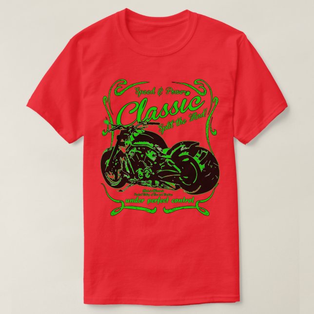 Klassisches Motorrad 1 T-Shirt (Design vorne)
