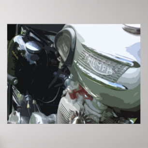 KLASSISCHES MOTORRAD 7 POSTER