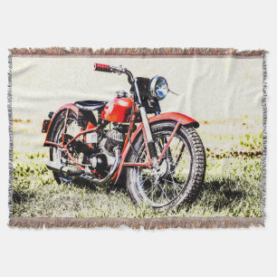 Klassisches Motorradknochen Decke