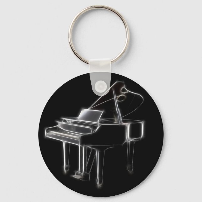 Klassisches Musikinstrument für Großpiano Schlüsselanhänger (Vorderseite)
