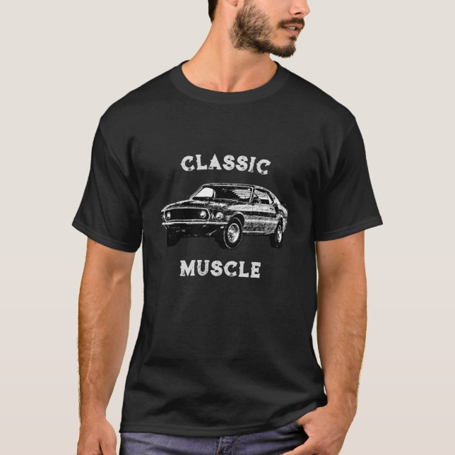 Klassisches Muskelauto T-Shirt (Vorderseite)