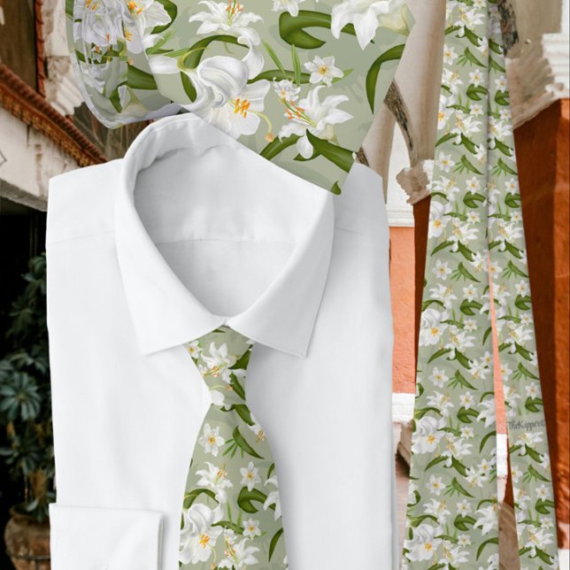 Klassisches Muster für die grüne Blume Krawatte (Von Creator hochgeladen)