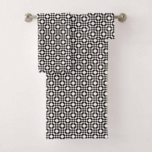 Klassisches Muster Neck Tie Badhandtuch Set (Insitu)