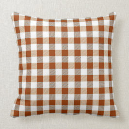 Klassisches Muster-Wurfs-Kissen Sattel-Browns Kissen