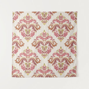 Klassisches nahtloses Muster. Damask orientiert bu Wandteppich