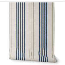 Klassisches Navyblau-Ticking-Streifenmuster