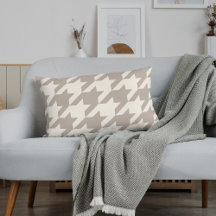 Klassisches neutrales Ivory Taupe Hahnentrittmuste