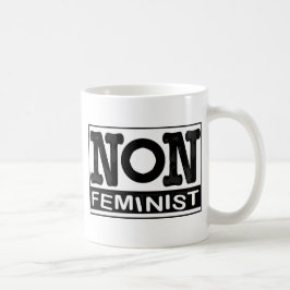 Klassisches nicht-Feministisches Logo Kaffeetasse