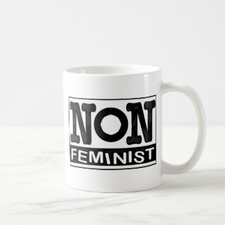 Klassisches nicht-Feministisches Logo Kaffeetasse