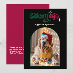 Klassisches Noel Lustiges Retro-Haustier-Hund-Weih Feiertagskarte
