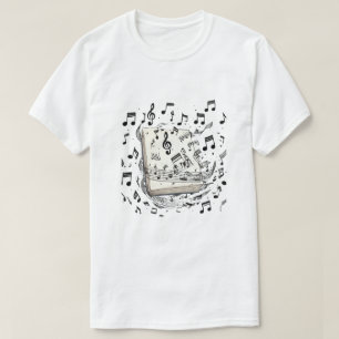 Klassisches Notenbuch T-Shirt