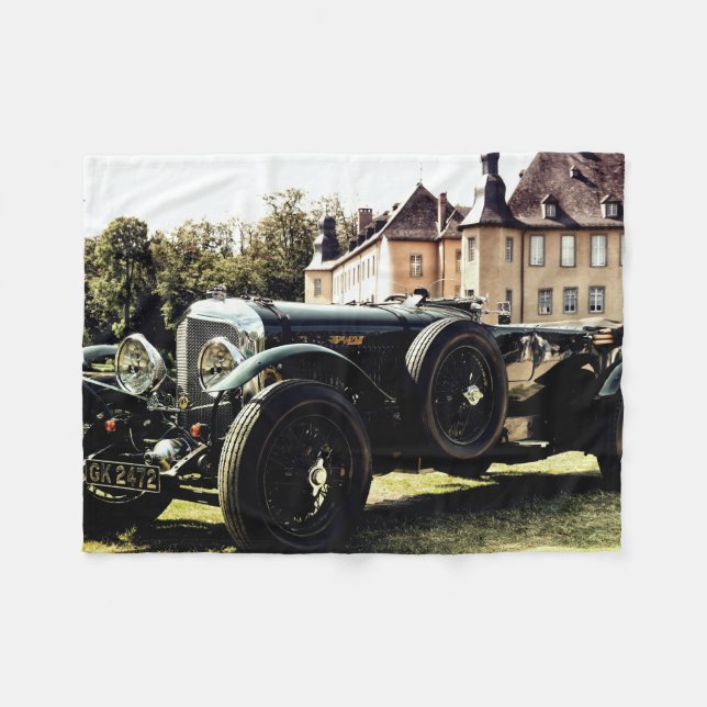 Klassisches Oldtimer-Auto Fleecedecke (Vorderseite (Horizontal))