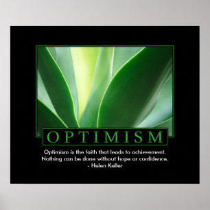 Klassisches Optimismus-Plakat Poster