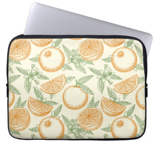 Klassisches Orangenfruchtmuster Laptopschutzhülle