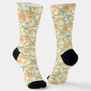 Klassisches Orangenfruchtmuster Socken