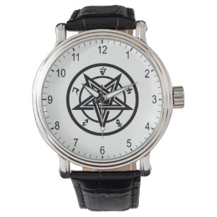 Klassisches Pentagramm Armbanduhr
