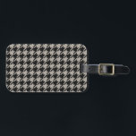 Klassisches Pepita Hahnentrittmuster Muster Schwar Gepäckanhänger<br><div class="desc">Evergreen elegante und klassische Stoffmuster mit Pepita/Hahnentrittmuster-Muster in Schwarz-Grautönen.</div>