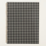 Klassisches Pepita Hahnentrittmuster Muster Schwar Planer<br><div class="desc">Evergreen elegante und klassische Stoffmuster mit Pepita/Hahnentrittmuster-Muster in Schwarz-Grautönen.</div>