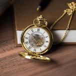 Klassisches Personalisiertes Foto Taschenuhr<br><div class="desc">Elegantes Design mit personalisiertem Foto,  perfekt für Weihnachtsgeschenke,  als Vatertagsgeschenk,  Hochzeitstag,  etc.</div>