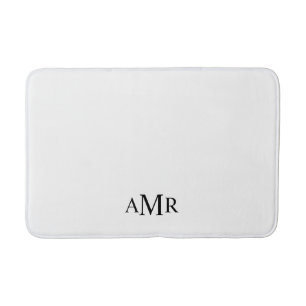 Klassisches Personalisiertes Monogramm Badematte