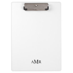 Klassisches Personalisiertes Monogramm Klemmbrett