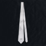 Klassisches Personalisiertes Monogramm Krawatte<br><div class="desc">Klassisches Design mit personalisiert 3 Buchstaben Erstmonogramm in grauem klassischem Serif-Schriftart auf weißem Marmorhintergrund. Perfekt als Feriengeschenk,  Vatertagsgeschenk für Papa und Geschenk für alle besondere Anlässe.</div>