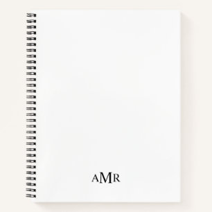 Klassisches Personalisiertes Monogramm Notizbuch