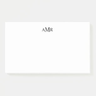 Klassisches Personalisiertes Monogramm Post-it Klebezettel