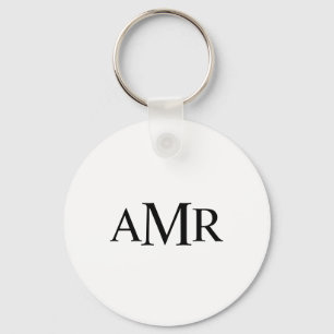Klassisches Personalisiertes Monogramm Schlüsselanhänger