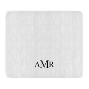 Klassisches personalisiertes Monogramm Schneidebrett